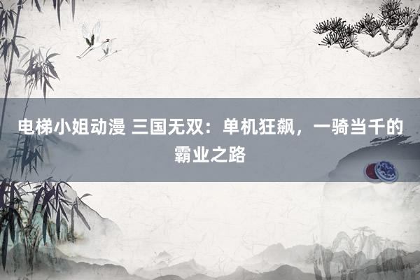 电梯小姐动漫 三国无双：单机狂飙，一骑当千的霸业之路