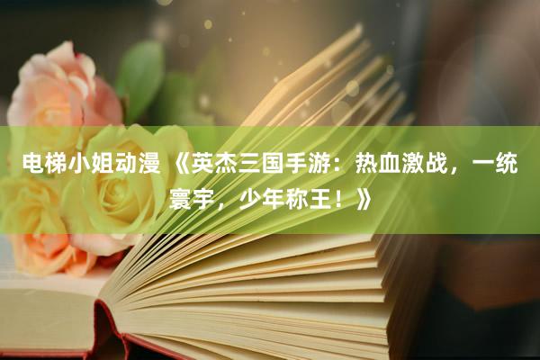 电梯小姐动漫 《英杰三国手游：热血激战，一统寰宇，少年称王！》