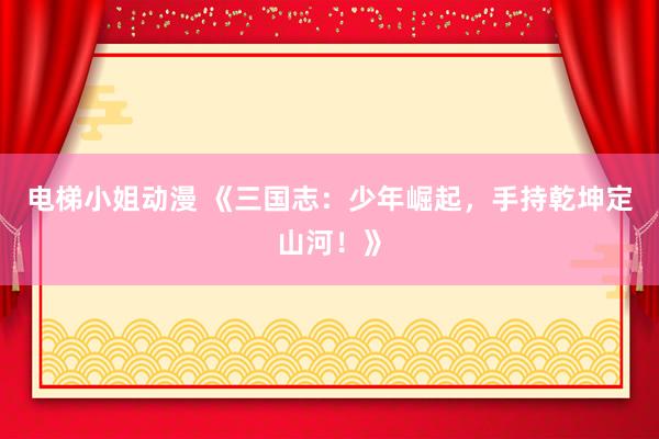 电梯小姐动漫 《三国志：少年崛起，手持乾坤定山河！》