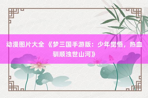 动漫图片大全 《梦三国手游版：少年觉悟，热血驯顺浊世山河》