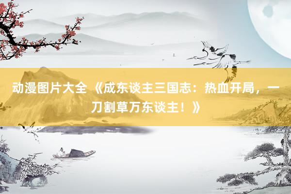 动漫图片大全 《成东谈主三国志：热血开局，一刀割草万东谈主！》