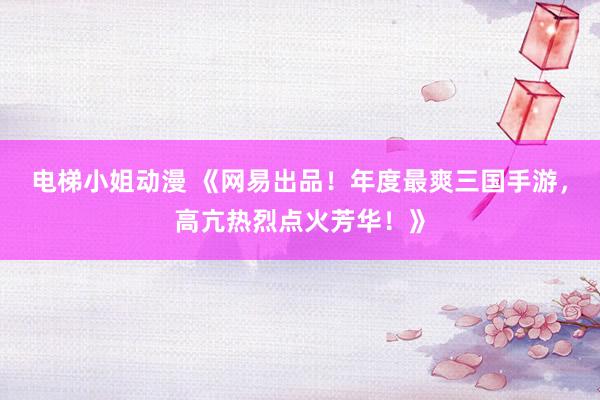 电梯小姐动漫 《网易出品！年度最爽三国手游，高亢热烈点火芳华！》